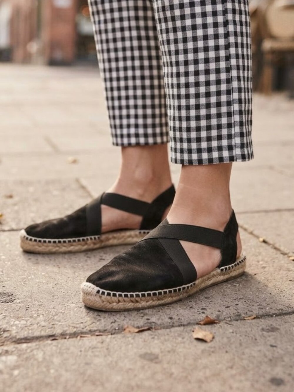 Anthropologie black suede espadrilles 7 1/2 Picon